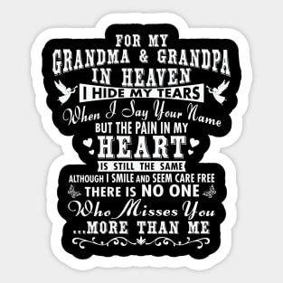 My Grandma and Grandpa in Heaven Sticker